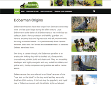 Tablet Screenshot of dobermanpinschermagazine.com